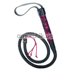 Плеть Scandal Bull Whip, черно-красная - Фото №1