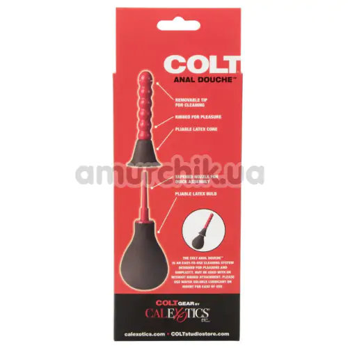Інтимний душ Colt Anal Douche, червоно-чорний