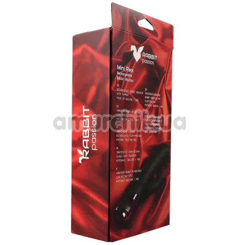 Вибратор с пульсацией Virgite Rabbit Passion Mini Rex, черный