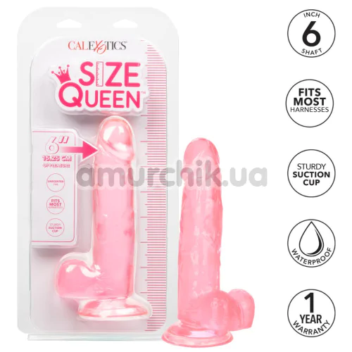 Фаллоимитатор Size Queen Dong 6, розовый