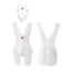 Костюм медсестры Upko Nurse, белый: боди + халатик + шапочка + маска - Фото №2