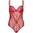 Боді Leg Avenue Lace And Sheer Mesh Teddy, червоне - Фото №4