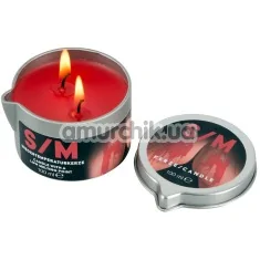 Свеча S/M Kerze Candle 100 мл, красная - Фото №1