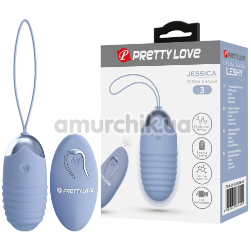 Віброяйце Pretty Love Jessica, блакитне