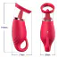 Симулятор орального сексу для жінок з вібрацією Sweet Play Licking Tongue Suction Vibrator A18, червоний - Фото №5