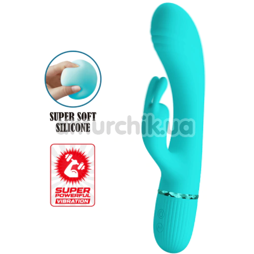 Вібратор Pretty Love Scocco, бірюзовий