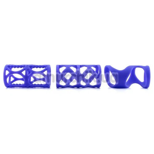 Набір насадок Posh Silicone Lover's Cages, фіолетовий