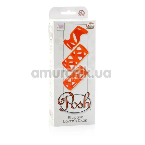 Набор насадок Posh Silicone Lover’s Cages, оранжевый