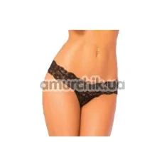 Трусики-стринги Fancy Schmancy Lace Thong, черные - Фото №1