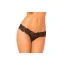 Трусики-стринги Fancy Schmancy Lace Thong, черные - Фото №1