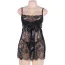 Комплект Star Night Tulle Set With T-Strings, черный: пеньюар + трусики-стринги - Фото №4