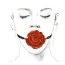 Кляп Zalo & Upko Doll Rose Ball Gag, чорний - Фото №5