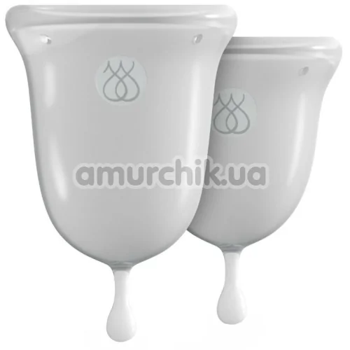 Набор из 2 менструальных чаш Jimmyjane Intimate Care Menstrual Cups, прозрачный