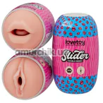 Мастурбатор Lovetoy Slider Double-Ended Masturbator Vagina and Mouth, тілесний - Фото №1