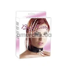 Ошейник Bad Kitty Naughty Toys Collar, с большим кольцом, черный - Фото №1