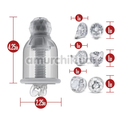 Вибратор для груди Temptasia Titillator, прозрачный