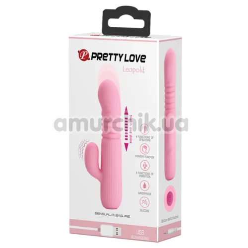 Вибратор Pretty Love Leopold, розовый