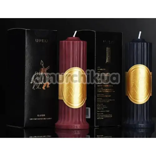 Свеча Upko Low Temperature Wax Candle, бордовая