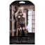 Комбінезон Sheer Fantasy High Society Halter Dress With Gartered Stockings, чорний - Фото №1
