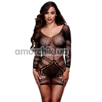 Платье Longsleeve Lace Mini Dress (модель 3129), черное - Фото №1