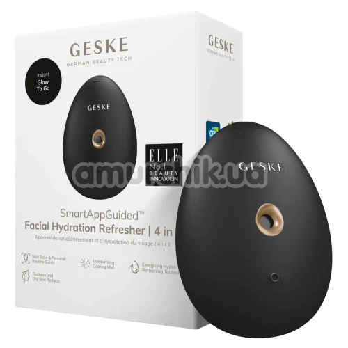 Увлажнитель для кожи лица Geske Facial Hydration Refresher 4 in 1 Oval, серый