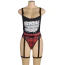 Костюм студентки Star Night Sexy Student Bodysuit Costume Set, черно-красный: боди + гартеры - Фото №8