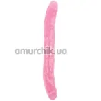 Двокінцевий фалоімітатор Hi-Rubber Born To Create Pleasure 12.8 Inch, рожевий - Фото №1