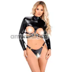 Комплект з фіксаторами для рук Bad Kitty Naughty Toys Shirt With Thong, чорний: топ + трусики-стрінги - Фото №1