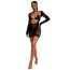 Сукня Star Night Longsleeve Open Front Mini Dress, чорна - Фото №14