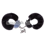 Наручники Roomfun Furry Cuffs, чорні - Фото №1