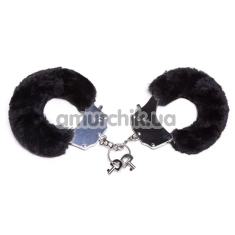 Наручники Roomfun Furry Cuffs, чорні - Фото №1
