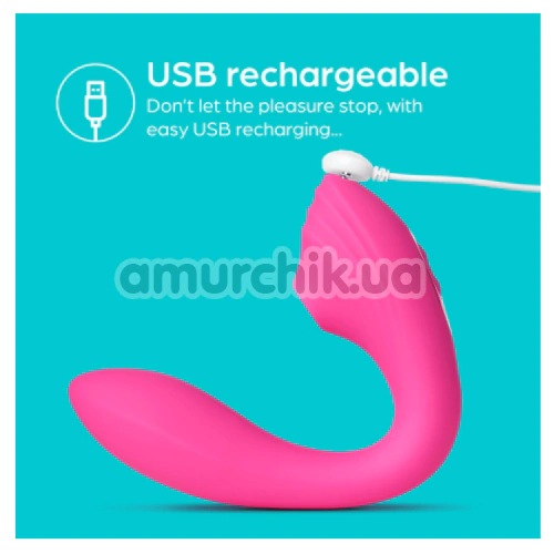 Вибратор с вакуумным стимулятором So Divine Pearl Vibe, розовый