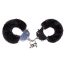Наручники Roomfun Furry Cuffs, чорні - Фото №1
