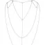 Прикраса для тіла Bijoux Indiscrets The Magnifique Collection Back and Cleavage Chain, срібна - Фото №2