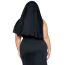 Костюм монахини Leg Avenue Sultry Sinner Nun Costume, черный: платье + воротник + накидка на голову - Фото №8