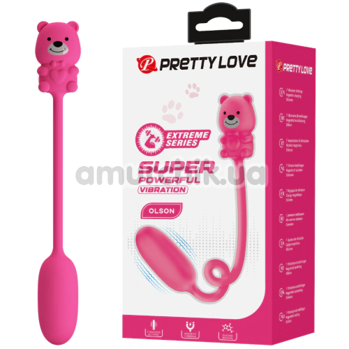 Виброяйцо Pretty Love Olson, розовое