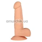 Фалоімітатор Dix Dong W Suction Cup 6 17.5 см, тілесний - Фото №1
