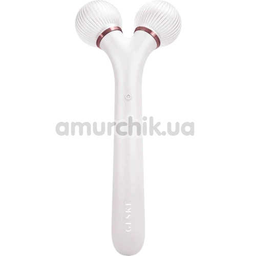 Ультразвуковий масажер для обличчя Geske Sonic Facial Roller 4 in 1, кремовий - Фото №1