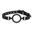 Кляп-кольцо DS Fetish Silicone Ring Gag, черный - Фото №1
