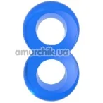 Кільце ерекційне Get Lock Duo Cock 8 Ball Ring, блакитне - Фото №1