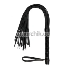 Батіг Premium Leather Flogger, чорний - Фото №1
