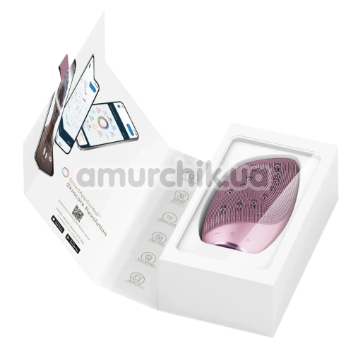 Щетка для лица Geske Sonic Thermo Facial Brush & Face-Lifter 8 in 1, светло-розовая