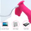 Вибратор с пульсацией и подогревом Foxshow Silicone Panty Vibrator And Pulsator, розовый - Фото №10