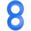 Эрекционное кольцо Get Lock Duo Cock 8 Ball Ring, голубое - Фото №1