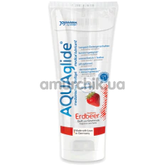 Оральный лубрикант Aquaglide Strawberry - клубника, 100 мл - Фото №1