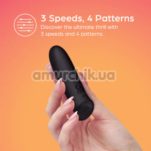 Кліторальний вібратор So Divine Vibrating Wonder Bullet, чорний