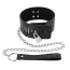 Ошейник с поводком Fetish Tentation Choker Padlock and Leash, чёрный - Фото №1
