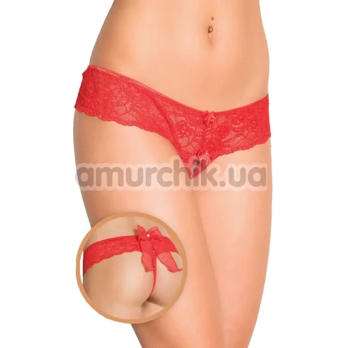 Трусики-стринги женские G-string красные (модель 2403)