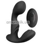 Вібростимулятор простати S Pleasures Premium Fuzzy, чорний - Фото №1