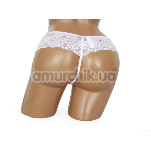 Трусики-стринги женские G-String белые (модель 2389)